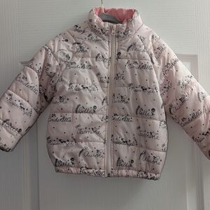 Disney Light Pink Puffer Jacket for Kids